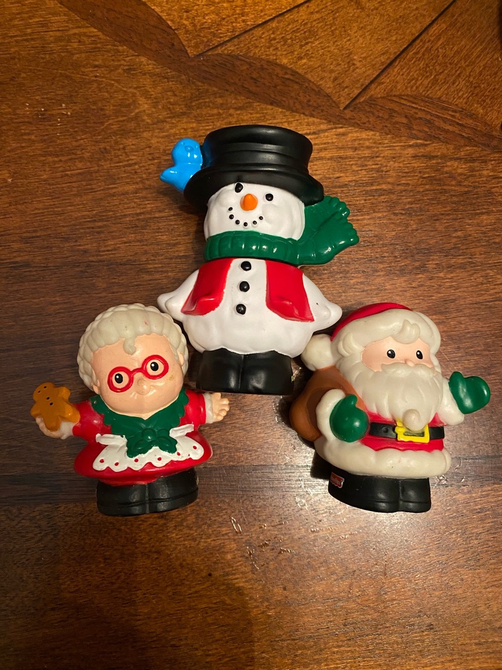 Fisher-Price Holiday Characters Santa Mrs. Claus & Snowman